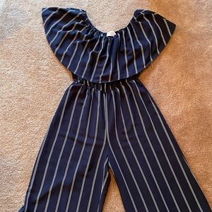 Everly Pinstripe Jumpsuit